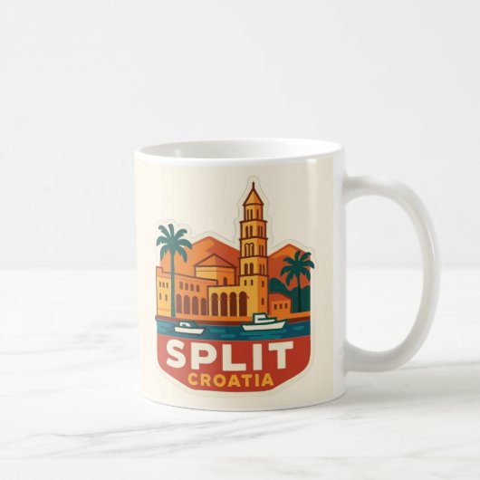 Tasse colorée Split Croatie (Droite)