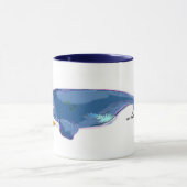 Tasse combinée de 11oz "de baleine droite (Centre)