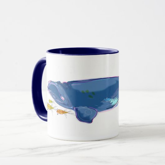 Tasse combinée de 11oz "de baleine droite (Devant gauche)