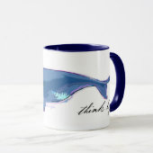 Tasse combinée de 11oz "de baleine droite (Devant droit)