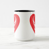 Tasse combinée de coeur de python de boule (Centre)