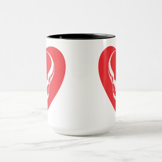 Tasse combinée de coeur de python de boule (Centre)