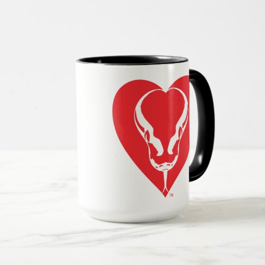 Tasse combinée de coeur de python de boule (Devant droit)