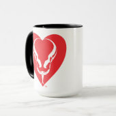Tasse combinée de coeur de python de boule (Devant gauche)