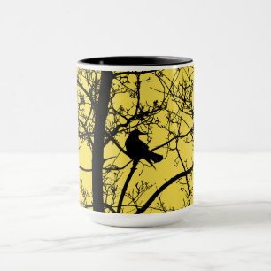 Tasse combinée de corneille solitaire