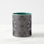 Tasse combinée de vert d'art de zèbre (Centre)