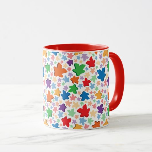 Tasse combinée d'impression de Meeple (Devant droit)