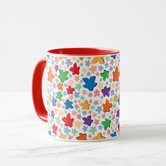 Tasse combinée d'impression de Meeple (Devant gauche)