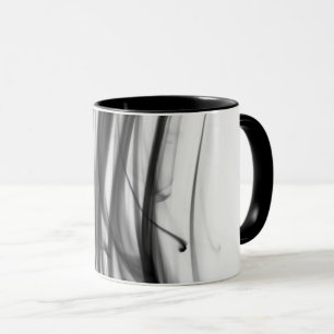 Tasse combinée du feu III noir par l'artiste C.L.