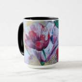 tasse combinée noire "Flora " (Devant gauche)