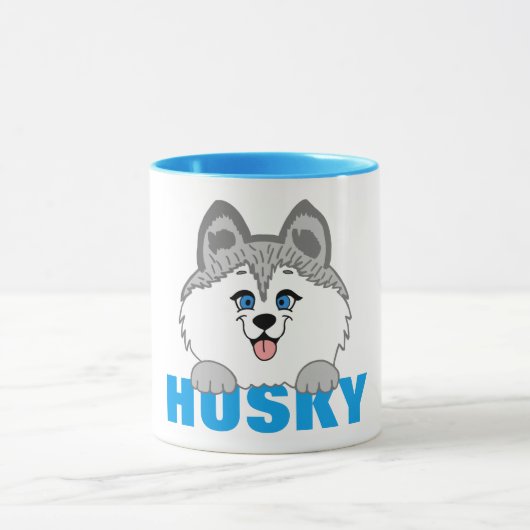 Tasse combo 11 oz Chien Husky (Centre)