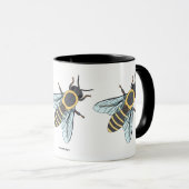 Tasse Combo (11oz) - Abeille à Miel (Devant droit)