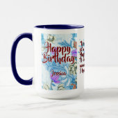 Tasse Combo Batik CM12-01 Poissons (Gauche)
