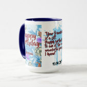 Tasse Combo Batik CM12-01 Poissons (Devant gauche)