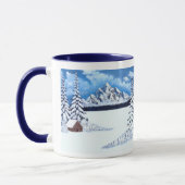 Tasse Combo Bleu Merveille Hivernale (Gauche)