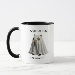Tasse Combo Capybara Fantôme Mignon Halloween Noir
