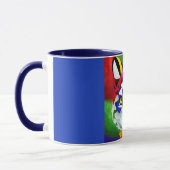 Tasse combo centre bleu marine Alexander's Cat (Gauche)