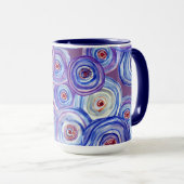 Tasse Combo Cercles Violets (Devant droit)