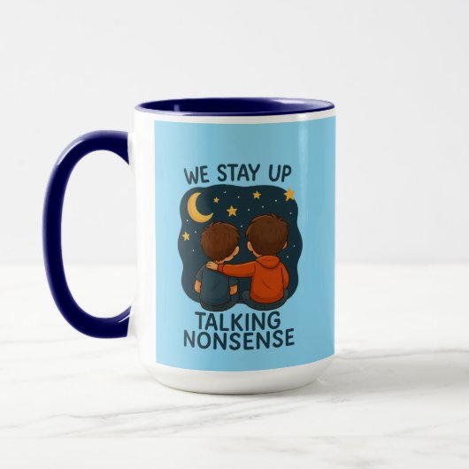 Tasse Combo Ciel de Nuit Amitié Mignonne (Gauche)
