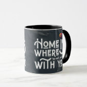 Tasse Combo Citation Âme Soeur Romantique (Devant droit)