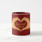 Tasse Combo Cœur Mains Amour Or (Centre)