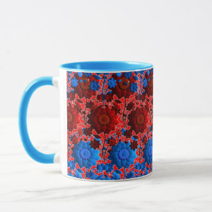 tasse combo colorée, tasse de design numérique 3D,