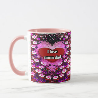 tasse combo colorée, tasse de design numérique 3D,
