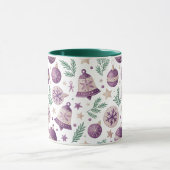 Tasse Combo – Création festive violet fantaisiste (Centre)