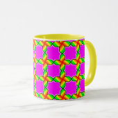 Tasse Combo Design Numérique Vibrant (Devant droit)