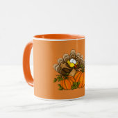 Tasse Combo Dinde de Thanksgiving 11 oz (Devant gauche)