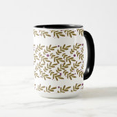 Tasse Combo Feuille Botanique (15 oz) (Devant droit)