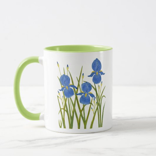 Tasse Combo Iris Bleus (Gauche)