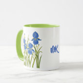 Tasse Combo Iris Bleus (Devant gauche)