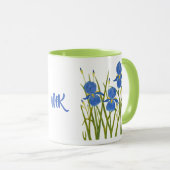 Tasse Combo Iris Bleus (Devant droit)