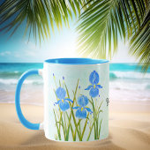 Tasse Combo Iris Bleus avec Texte