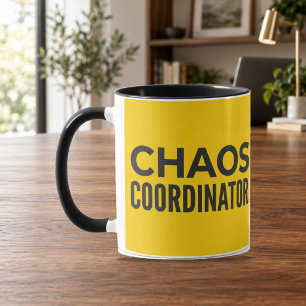 Tasse Combo Jaune Noir Coordinateur de Chaos