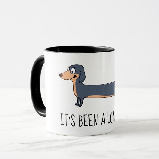 Tasse Combo Long Day Dachshund 11 oz (Devant gauche)