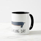 Tasse Combo Long Day Dachshund 11 oz (Devant droit)