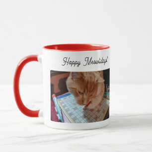Tasse Combo Meowlidays Drôle et Joyeux ,Amoureux d