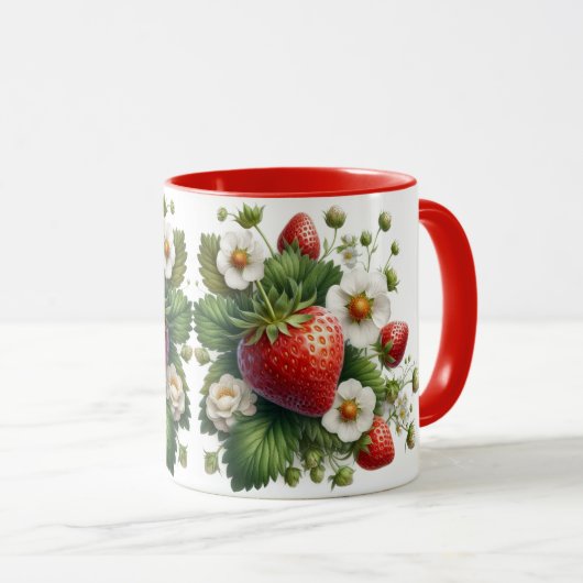 Tasse Combo Monogram Fraise Fruit (Devant droit)