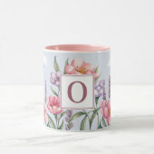 Tasse Combo Monogramme O Rose Fleurs de Lavande Ro (Centre)