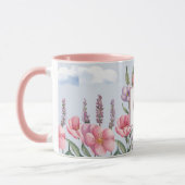 Tasse Combo Monogramme O Rose Fleurs de Lavande Ro (Gauche)