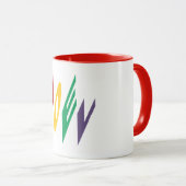 Tasse Combo Mug rouge Design NOEL (Devant droit)
