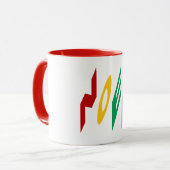 Tasse Combo Mug rouge Design NOEL (Devant gauche)