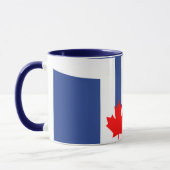Tasse combo noire avec drapeau de Toronto, Canada (Gauche)