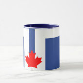 Tasse combo noire avec drapeau de Toronto, Canada (Centre)
