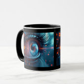 Tasse combo oeil quantique à deux côtés (Devant gauche)