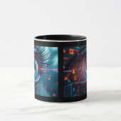 Tasse combo oeil quantique à deux côtés (Centre)
