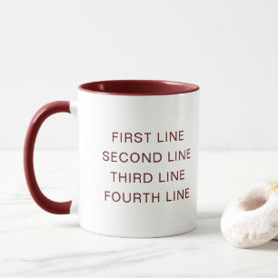 Tasse Combo Personnalisée Texte Personnalisé Marro