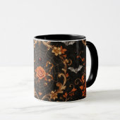 Tasse Combo Rose Orange Gothique (Devant droit)